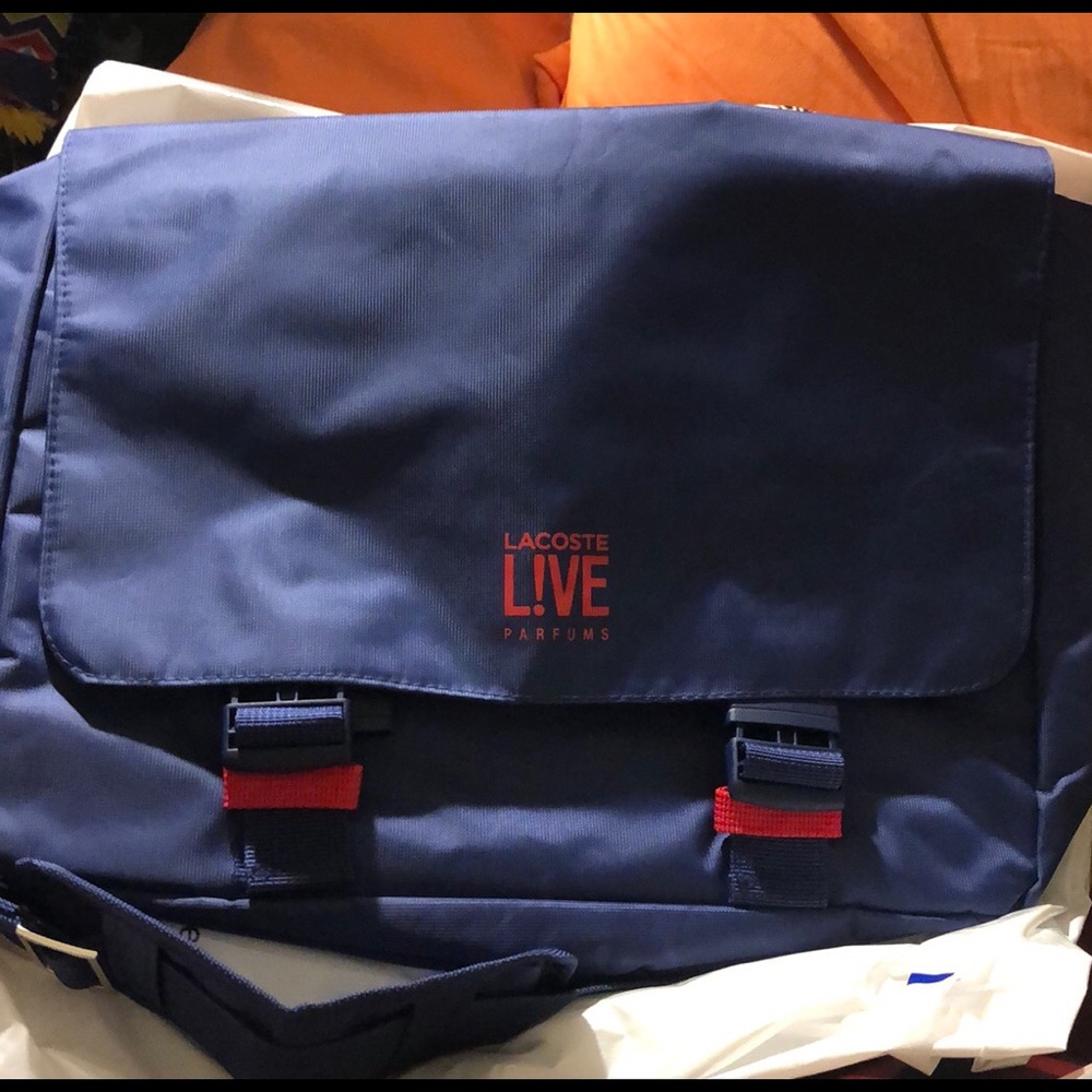 Lacoste Live Parfums blue & red Messenger bag